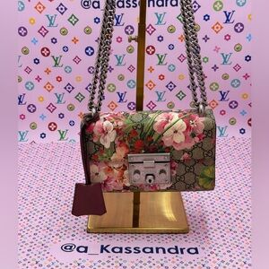 Gucci GG Blooms Padlock Chain Bag 🔒🌸😈